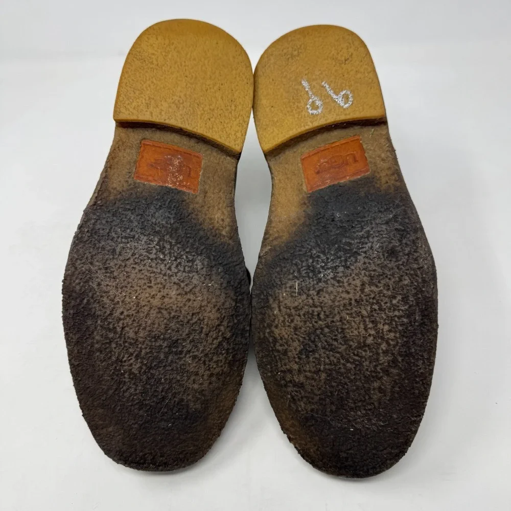 UGG Australia Leighton Chukka‎ Desert Leather Boots Black 3275 Men's Size 8.5